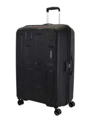 American Tourister Ivy 2.0-8 Wheel, 79 CM Large Hard PP Check-in Suitcase for Travel -Trolley Bag - Black