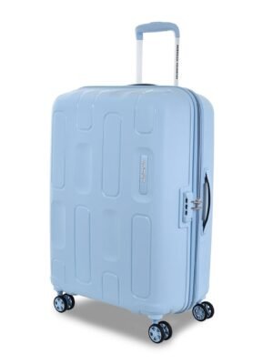 American Tourister Ivy 2.0-8 Wheel, 79 CM Large Hard PP Check-in Suitcase for Travel -Trolley Bag - Blue Frog