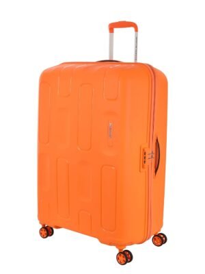 American Tourister Ivy 2.0-8 Wheel, 79 CM Large Hard PP Check-in Suitcase for Travel -Trolley Bag - Tan Orange